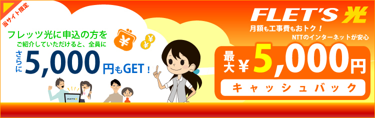 フレッツ光、ご紹介キャンペーン